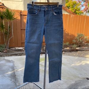 Zara high waisted jeans with slight flare